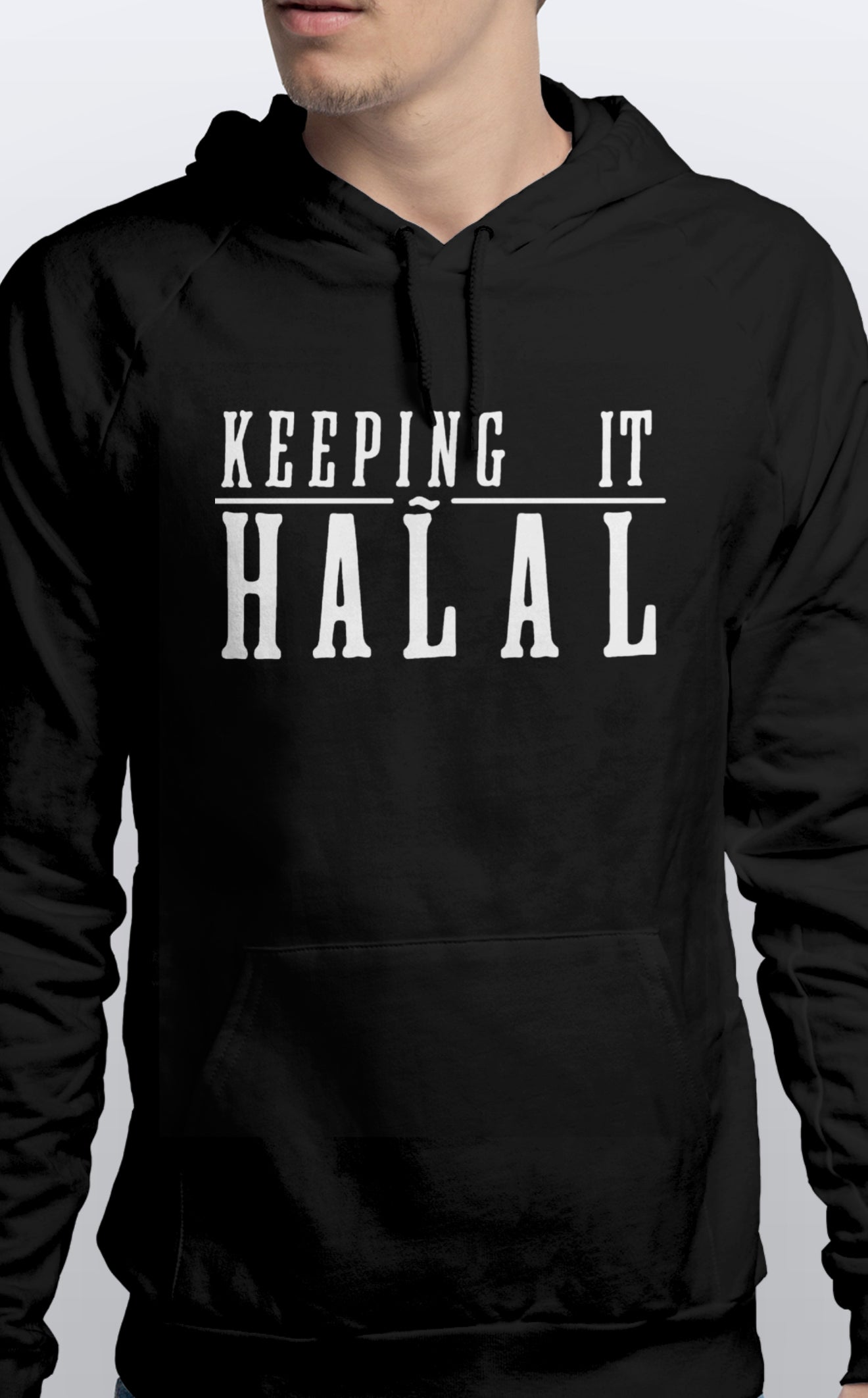 Pullover Unisex Hoodie Keeping it Halal Soft cotton Sizes S-3XL