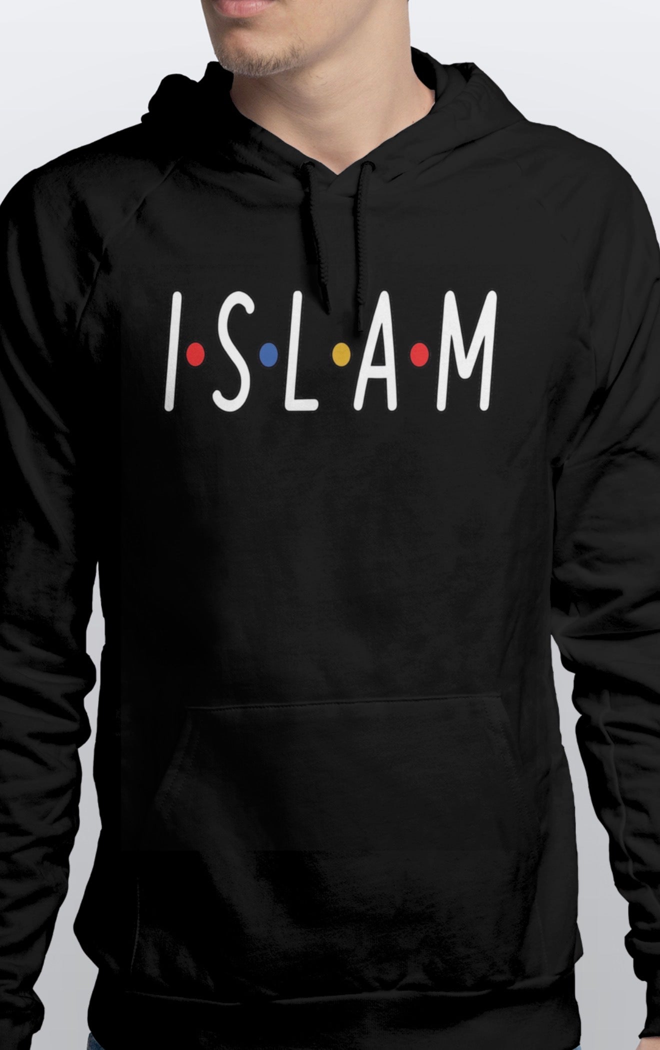 Pullover Unisex Islam “friends” Font Hoodie Soft cotton Sizes S-3XL