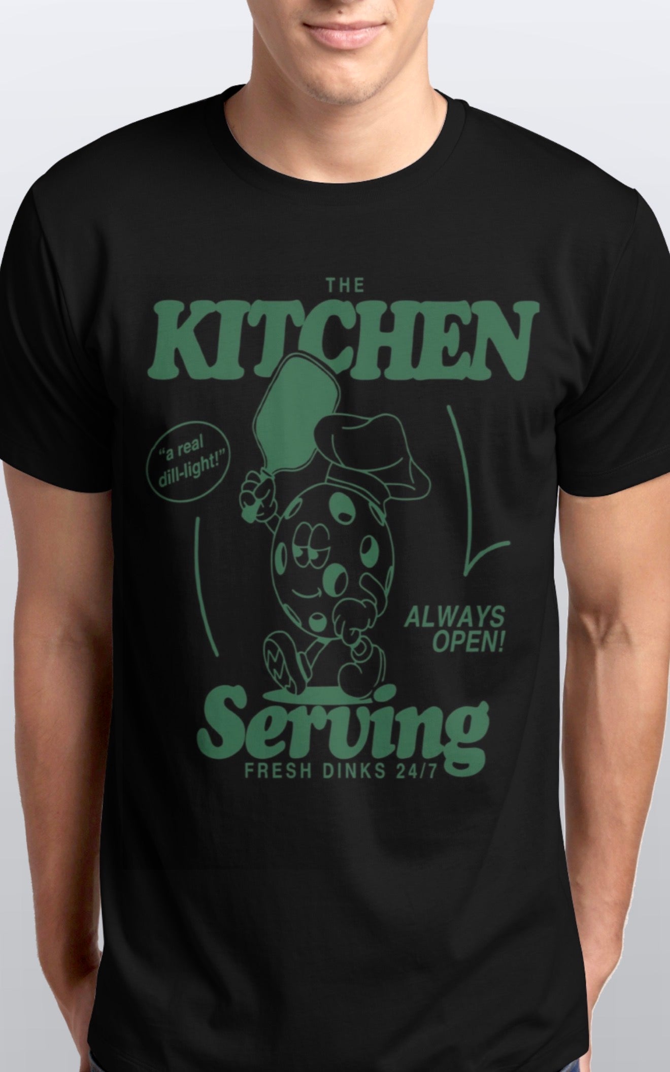 Pickleball Serving fresh dinks 24/7 soft cotton T-Shirt unisex Sizes S-5XL