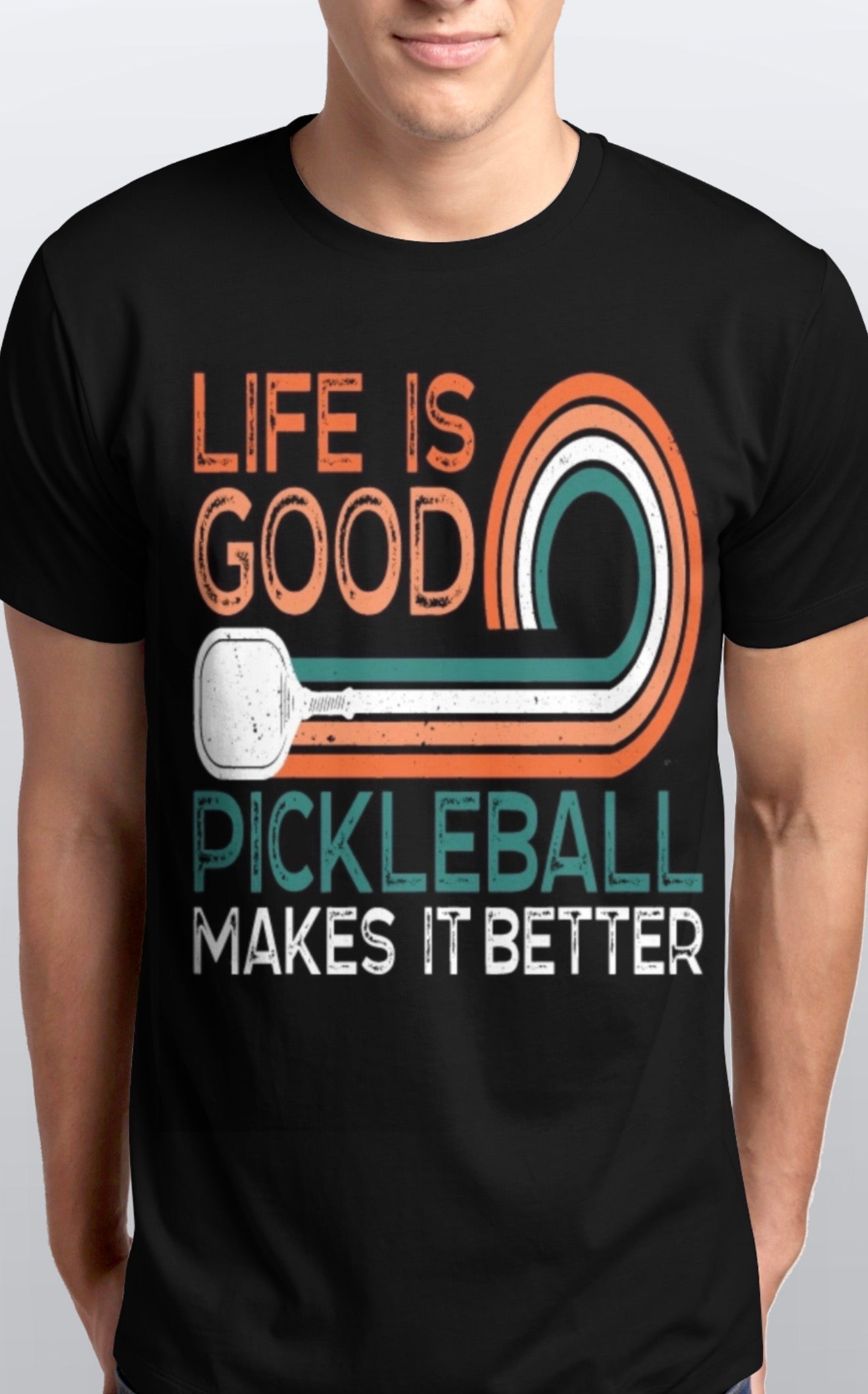 Life is good but Pickleball makes it better soft cotton T-Shirt unisex Sizes S-5XL