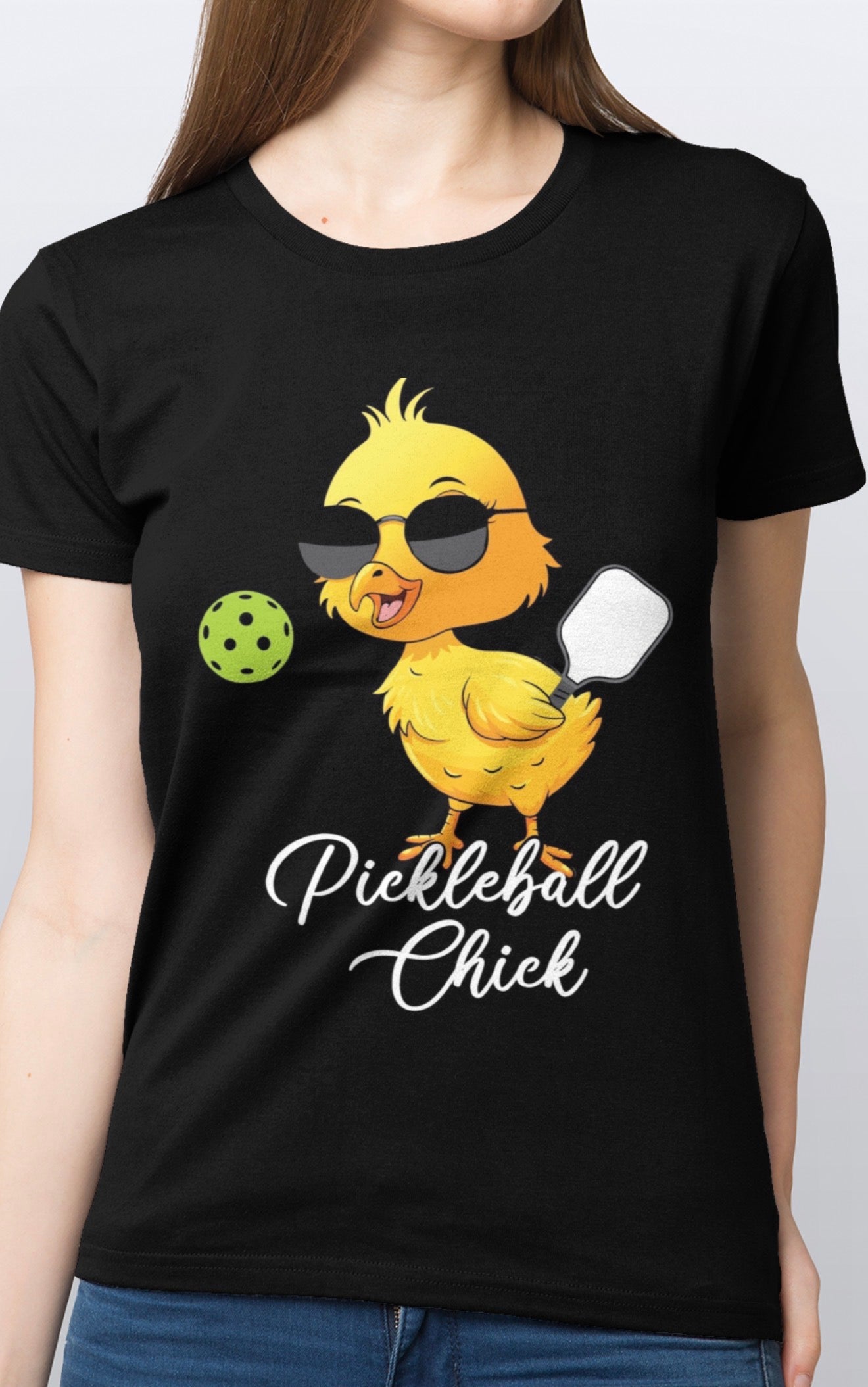 Pickleball chick soft cotton T-Shirt unisex Sizes S-3XL