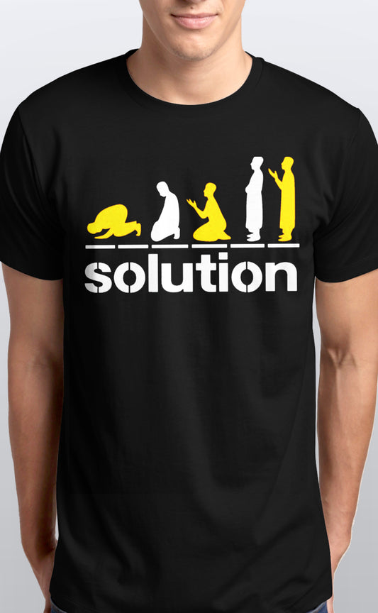 Unisex Prayers is Solution soft cotton T shirt Sizes S-5XL