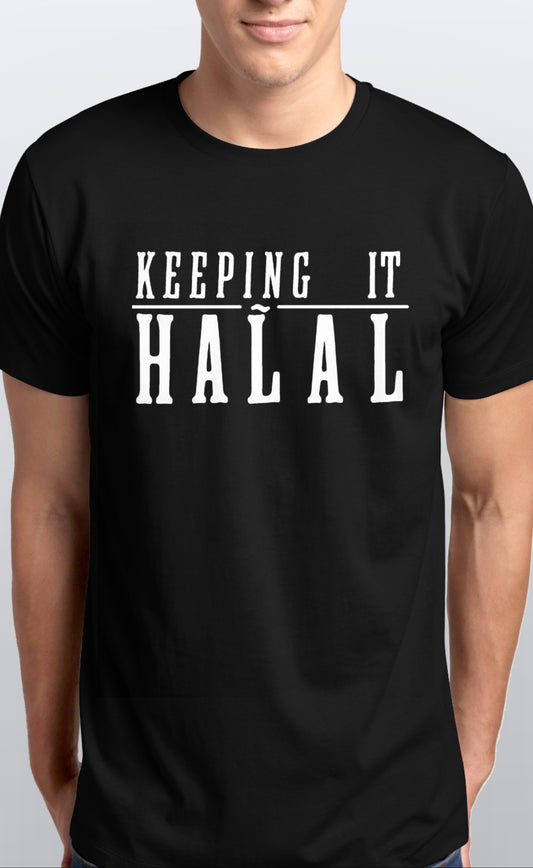Unisex keeping it halal Soft cotton T shirt Sizes S-5XL