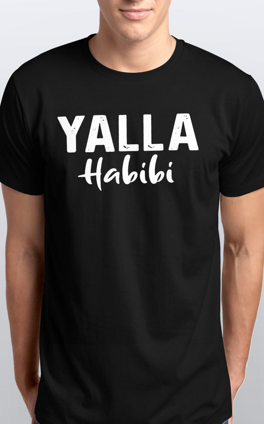 Unisex Yalla Habibi Soft cotton T shirt Sizes S-5XL
