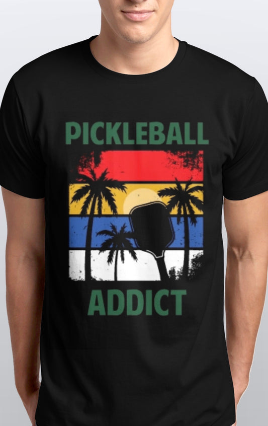 Pickleball Addict soft cotton T-Shirt unisex