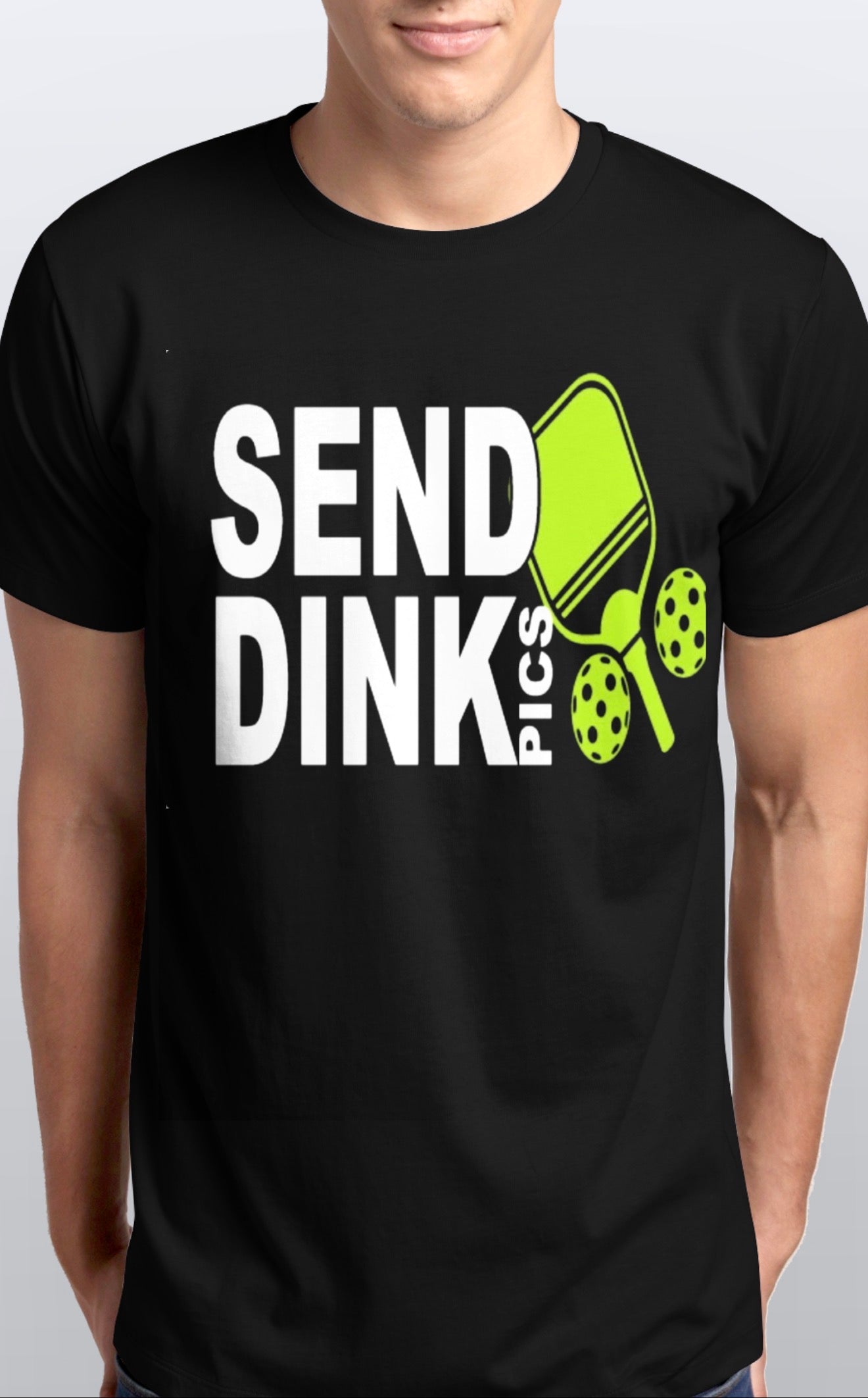 Send Dinks Pics Pickleball soft cotton T-Shirt unisex
