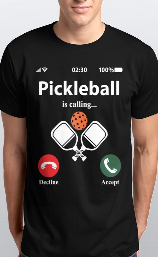 Pickleball is calling funny soft cotton T-Shirt unisex Sizes S-5XL