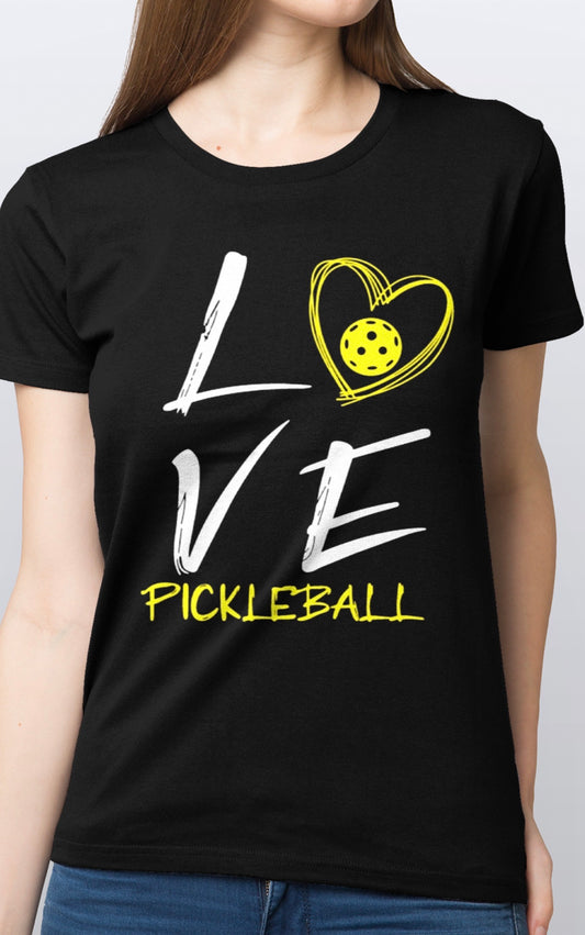 Love Pickleball soft cotton T-Shirt woman’s Sizes S-3XL