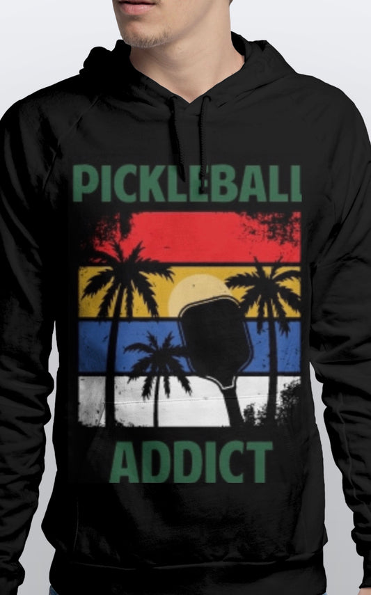 Warm Pullover Pickleball Addict HOODIE unisex Sizes S-3XL