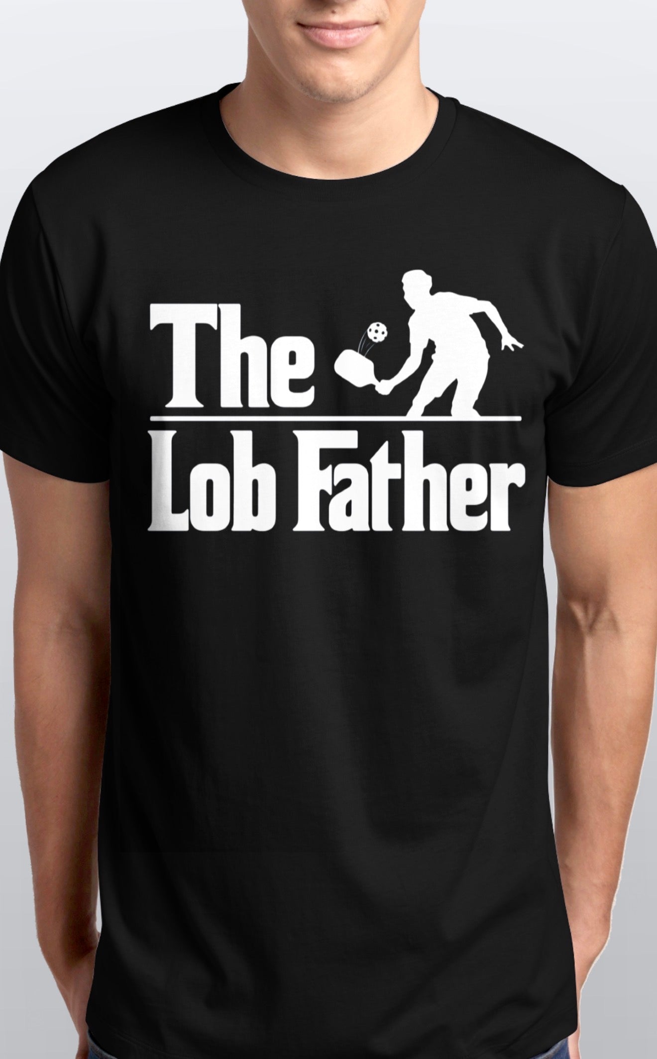 The lob Father Pickleball soft cotton T-Shirt unisex Sizes S-5XL